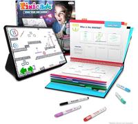 Abacus Brands Pixicade - Juguete Creativo DIY a Partir de 6 años CREA Tus Propios Videojuegos con 5 rotuladores y 108 páginas de diseño de Libro de Dibujo, escaneo y Juego