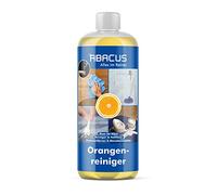 ABACUS Limpiador de aceite de naranja con aceite de naranja y aroma de naranja, quitamanchas y desengrasante de resina, restos de pegamento, aceite lubricante, tinta, 1000 ml (2108)