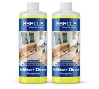 ABACUS Limpiador multiusos concentrado de limón, 2 x 1000 ml, limpiador neutro (7699.2)