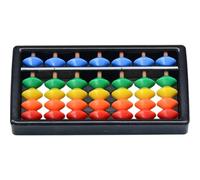 Abacus para niños Beads coloridos 7 barras 4.5x2.4 Abacus Smooth & Free Free Cálculo de juguetes de matemáticas educativas para jardín de infantes de niños en casa