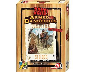 Abacus Spiele 38181 Bang! Armed & Dangerous Expansión, Armado y Peligroso: así Llegan los nuevos pistoleros a la Ciudad, Juego de Cartas
