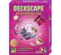ABACUSSPIELE Im Wunderland Deckscape, Spiel, Kartenspiel Cat En el país de Las Maravillas-Escape Room Juego de Cartas, Color Morado (38221)