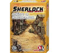 ABACUSSPIELE 48205 - Sherlock Far West - Disparos al Amanecer, Juego de Cartas Krimi