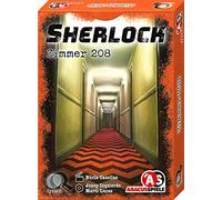 ABACUSSPIELE Sherlock-Habitación 208, Juego de Cartas de Crimen, Color Naranja (48223)