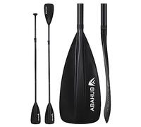 Abahub 2 en 1 Kayak Remo Paddle Surf Aluminio Pala Sup Kayak Paddle Ajustable 173-213cm PU Aleación de Aluminio Eje Recubierto, Hoja de Nylon de plástico Negro Azul Verde Naranja