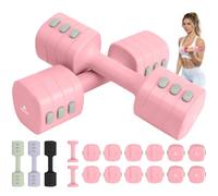 Abahub 4 en 1 Set de Mancuernas Ajustables 2.5kg Pesas x2 Par Para Mujer