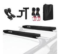 Abahub Almohadillas de portaequipajes Soft para Tabla de Surf, Sup, Kayak, Canoa, con 2 Correas de Amarre, 2 Cuerdas de Amarre, 2 bucles de Capucha y Bolsa de Almacenamiento (Uso con travesaño)