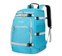 Abahub Mochila para Botas de Esquí con Funda para Casco, 50L - Bolsa/Funda Acolchada e Impermeable para Botas y Casco de Ski, Snowboard y Accesorios