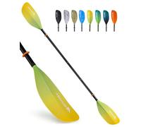Abahub Remo Kayak Ajustable 210cm a 230cm Pala Doble de Aluminio para Kayak Bote de Remos Canoa Vástago de Aleación de Aluminio Cuchillas de Plástico