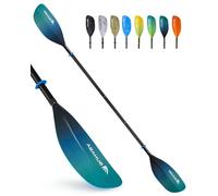 Abahub Remo Kayak Ajustable 210cm a 230cm Pala Doble de Aluminio para Kayak Bote de Remos Canoa Vástago de Aleación de Aluminio Cuchillas de Plástico