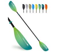 Abahub Remo Kayak Ajustable 210cm a 230cm Pala Doble de Aluminio para Kayak Bote de Remos Canoa Vástago de Aleación de Aluminio Cuchillas de Plástico