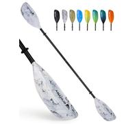 Abahub Remo Kayak Ajustable 230cm a 250cm Pala Doble de Aluminio para Kayak Bote de Remos Canoa Vástago de Aleación de Aluminio Cuchillas de Plástico