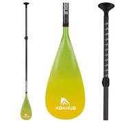 Abahub Remo Paddle Surf Carbono Pala Sup Paddle con Bolsa Pala Remo Extensible 170-218cm Hoja de Plástico con Impresión de Ondas para Tabla de Sup Canoa de Surf
