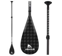 Abahub Remo Paddle Surf Carbono Pala Sup Paddle con Bolsa Pala Remo Extensible 170-218cm Hoja de Plástico con Impresión de Ondas para Tabla de Sup Canoa de Surf