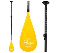 Abahub Remo Paddle Surf Carbono Pala Sup Paddle con Bolsa Pala Remo Extensible 170-218cm Hoja de Plástico con Impresión de Ondas para Tabla de Sup Canoa de Surf