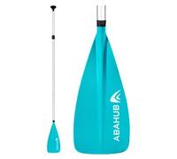 Abahub Remo Paddle Surf Niños Sup Paddle Kids Aluminio 140-178cm Ajustable Stand Up Paddle para Paddleboard, Vástago Recubierto Aleación Aluminio Plástico Hoja Nailon Turquesa