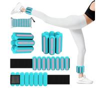 Abahub Set de 2 Pesas de Muñeca Tobillo Ajustable Total 0.9 kg para Pilates | Lastres Tobillos para Hombres y Mujeres,Wrist Ankle Weight, para Fitness, Yoga, Jogging Entrenamiento de Equilibrio en Casa