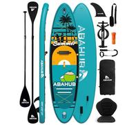 Abahub Tabla Paddle Surf Hinchable con Asiento 320x84x15cm Juego Tabla de Stand Up Paddle, Sup Board con Remo de Aluminio Ajustable, Asiento de Kayak, para Kayak, Sup, Pesca,Yoga