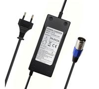 Abakoo 54,6 V 2 A Cargador para batería de iones de litio de 48 V con conector XLRM para bicicleta eléctrica, monopatín, bicicleta, baterías 13S