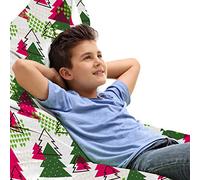 ABAKUHAUS Árbol de Navidad Bolsa para Juguetes Tipo Tumbona, Formas árbol motivos, Organizador de Peluches Gran Capacidad con Manija, Multicolor