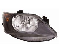 ABAKUS Faro Delantero Principal 445-1130R-LDEM2 H4 Lado Derecho Negro
