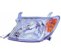 ABAKUS Faro Principal 212-11G9R-LD-EM Derecha H4 Amarillo Sin Portalamparas