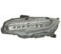 ABAKUS Faro Principal Derecho LED 117-1136RMLDEM2 para Honda Negro ECE