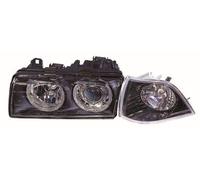 ABAKUS Juego De Faro Principal 444-1110FXNDEA2 Para BMW Halógeno H7 Negro