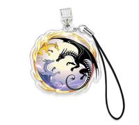 Abalorio acrílico para Kindle con diseño de dragón de cuarta ala, 3,8 cm, club de libros ACOTAR TOG, lector de lectura, Booktok, fantasía, relámpago/accesorios tipo C con correa para regalos de libros