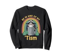 Abalorio arcoíris Be In Awe of My 'Tism Raccoon Sudadera