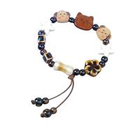 Abalorio artístico de cerámica para perro, tejido a mano, regalo para jóvenes creadores de tendencias y amantes del arte, joyería unisex para parejas, talla única, como se describe