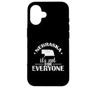 Abalorio áspero de Nebraska Not for Everyone Carcasa para iPhone 16
