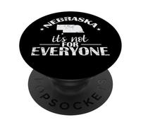 Abalorio áspero de Nebraska Not for Everyone PopSockets PopGrip Adhesivo