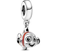 Abalorio colgante de plata de ley 925 con diseño de pez payaso compatible con abalorios Pandora y muchas otras pulseras del Reino Unido.