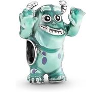 Abalorio Colgante Monstruos SA de Disney para Pulseras PANDORA Collar Pulsera Europea Charms para Mujer Niña (SULLEY)