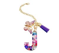 Abalorio con asa de taza, dije de botella de agua con y, moderno colgante de mochila, llavero con inicial de taza para niñas, escuela, trabajo, gimnasio al aire libre, Refer to