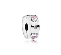 Abalorio de aleación chapado en plata con diseño de explosión de amor, para pulsera, collar, joyería para mujer, tratamiento inteligente