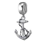 Abalorio de ancla de marinero de plata de ley USN Navy para pulsera Pandora