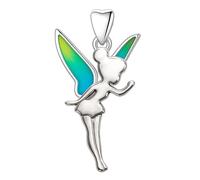 Abalorio de Campanilla para pulsera o collar Pandora, diseño de hadas azul y verde, One Size, Esmalte, Sin piedra preciosa