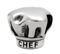 Abalorio de chef de plata de ley 925, diseño de sombrero de encanto I Love Cooking Charm para pulsera Pandora (A)