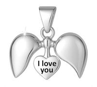 Abalorio de corazón de plata de ley 925 para adaptarse a tu pulsera o collar, talla única, Plata de ley, No es una piedra preciosa