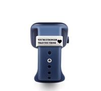 Abalorio de correa de reloj de afirmación positiva con texto en inglés "You're Stronger Than You Think"