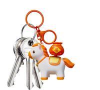 Abalorio de de caballo, coleccionables del año del caballo con sonido, llaveros de coche 2026 con giratoria de la , para niños, adultos, niñas, cumpleaños, graduación