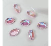 Abalorio de diamantes de imitación con fondo puntiagudo, huevos de cristal para decoración artística