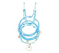 Abalorio de Halloween multicapa con espectros de calabaza, cuentas de arroz coloridas, joyería apilable ajustable para mujeres y niñas, joyería temática de Halloween, talla única, como se describe