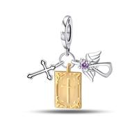 Abalorio de la Biblia, accesorio de pulsera de plata de ley 925, collar de pulsera Pandora compatible con, regalo para mujeres