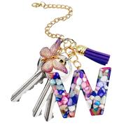 Abalorio de letra para taza, dije de letra con y, bonito llavero moderno con inicial, botella de agua, joyería para decoración de mochila de compras al aire libre, Refer to description