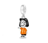 Abalorio de plata 925 con diseño de personaje de Marcie, compatible con abalorios Pandora, Trollbeads, Chamilia, Biagi y muchas otras pulseras del Reino Unido.