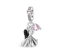 Abalorio de plata de ley 925 compatible con pulseras Pandora, Trollbeads, Chamilia, Biagi y muchas otras pulseras del Reino Unido.