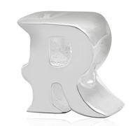 Abalorio de plata de ley 925 con diseño de letra A-Z, se adapta a pulseras Pandora R